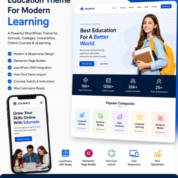 Education – Premium WordPress Theme for Schools & Universities