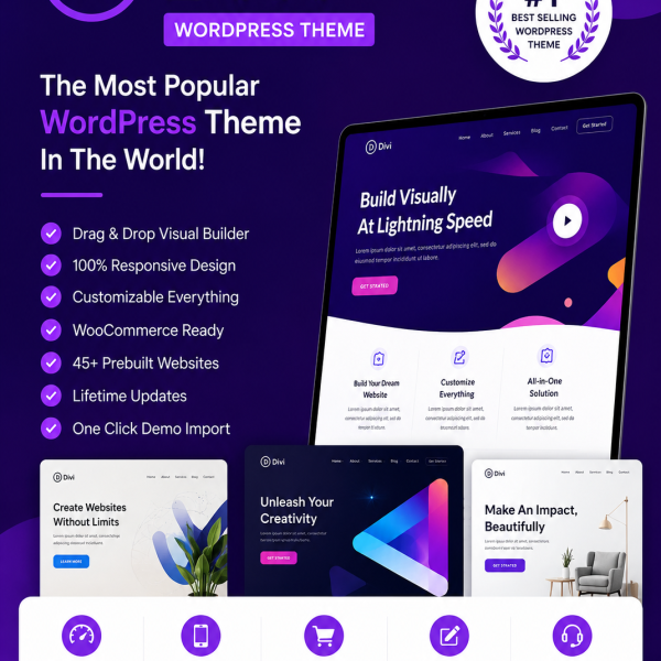 Divi Theme – Drag & Drop Visual Page Builder
